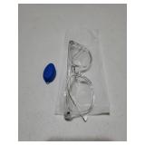 Transparent, Clear Blue Light Glasses for Computer & Gaming - Anti UV Ray Lenses, Scratch-Resistant & Comfort Fit - Retail: $6