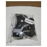 Petank Medium Dog Harness (Black) - Jacquard Fabric, Velcro - Easy Walk Harness for Training, Running, Walking - Reflective Strip - Size M - Dogs of Various Breeds & Sizes - Retail: $10