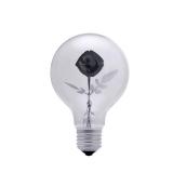 Peony Decorative Light Bulb - Edison Light Bulb, Antique Vintage Style Light, G80 Size, E26 Base, Non-Dimmable (3w/110v)