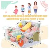 Stuffed Animal Storage Bean Bag Chair Sofa Cover Zipper Large Transparent PVC Stuffed Animal Organizer Bean Bag Seat Only for Organizing Rooms Plush Toys When Filled(38 Inch, Sofa Style) - Retail: $33