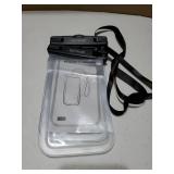 Waterproof Phone Pouch Case - [2 Pack][Easy Lock & Heavy Duty] IPX8 Water Proof Cell Phone Dry Bag for Beach, Gift Protector for iPhone 17 16 15 14 13 12 11 Pro Max Plus Air, Galaxy S25, 4-7 (missing 