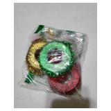 4 Rolls Christmas Tinsel Ribbon Metallic Wire Garland Tinsel Wire Garland Metallic Glitter Ribbon for Christmas Wedding Birthday Party - Retail: $10