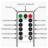 2 x Fairy Lights Battery Operated, Silver Wire Chains 8 Mode 16Ft/5Meter 50 LEDs Timer String Lights with Remote Control for Bedroom Christmas Party Wedding Decoration(Warm White) - Retail: $12