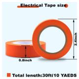 9 Pack Coloured Electrical Tape, Electrical Tape Colours Water, Sun, and Oil Resistant, Suitable for Most Domestic, Commercial, and Industrial environments. - Retail: $7