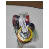 9 Pack Coloured Electrical Tape, Electrical Tape Colours Water, Sun, and Oil Resistant, Suitable for Most Domestic, Commercial, and Industrial environments. - Retail: $7