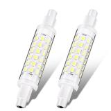 2 Pcs R7S LED Bulb 100W Halogen Replacement Bulbs Globe Dimmable T3 J Type Light for Work Landscape Lights Floor Lamps Security Lamps(78mm,3000K Warm White) - Retail: $14