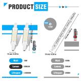 2 Pcs R7S LED Bulb 100W Halogen Replacement Bulbs Globe Dimmable T3 J Type Light for Work Landscape Lights Floor Lamps Security Lamps(78mm,3000K Warm White) - Retail: $14