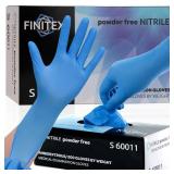 Blue Disposable Nitrile Exam Gloves - 200 PCS/BOX 3.5mil Rubber Powder-Free Latex-Free Medical Examination Home Cleaning Food Gloves, MEDIUM - Retail: $16