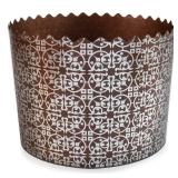 12 oz Easter Bread Paper Molds for Baking 12 Pack - Easter Bread Paper Mold Silver Design - Kulich Paska Panettone Paper Mold - Retail: $13