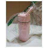 12oz Kids Water Bottle for School, Toddler Bottles with Straws, Stainless Steel Vacuum Insulated Water Bottle for Boys&Girls, Leak-Proof, BPA-Free, Pink - Retail: $10