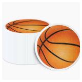 100Pcs Basketball Napkins Basketball Shaped Paper Napkins Basketball Party Favors for Sport Party Baby Shower Birthday Party Basketball Themed Party Supplies - Retail: $12
