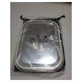 Travel Makeup Mirror with Lights, Portable Small Beauty LED Vanity Mirror with Lights, 1200mAh Battery, Dimmable Touch Screen, Tabletop Folding Compact Mirror, Women Gift - Retail: $14