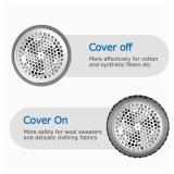 Fabric Shaver and Lint Remover, Sweater Defuzzer with 2-Speeds, 2 Replaceable Stainless Steel Blades, Battery Operated, Remove Clothes Fuzz, Lint Balls, Pills, Bobbles Gray - Retail: $9