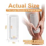 Island Dressing Bordered Gauze 4x10" - 25 Sterile Individually Wrapped Pads | Non-Stick Center with Water-Resistant Adhesive Border | Medical Grade Non-Woven Backing for Wound Care & First Aid - Retai