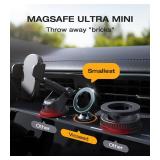 MagSafe Car Mount, [Military-Grade] [High & Low Temp Resistance] Magnetic Phone Holder for Car Dashboard 360 Rotatable Car Phone Holder Mount for iPhone 17 Pro Max 16 15 14 13 - Retail: $39