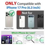 iPhone 17 Pro Case - IP68 Waterproof Full Body Heavy Duty Military Shockproof 360 Sealed Rugged Cover for iPhone 17 Pro 6.3 Inch Black Compatible with Magsafe - Retail: $32