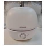 BOXING 3L Cool Mist Humidifier, Ultra Quiet 20dB for Bedroom, Baby & Office, Top Fill Air Humidifier for Home Office & Indoor Plants, 30H Runtime, Essential Oil Tray, Night Light, BPA-Free, White - Re