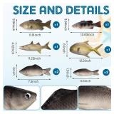 16 Pcs Fake Fish Artificial Fish Toy 6 Types Lifelike Stuffed Pretend Realistic Sea Fishes Models for Photography Props Party Favor Display Kitchen Decor - Retail: $50