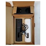 Electric Salt and Pepper Grinder Set, USB Rechargeable, Automatic Salt and Pepper Mills, Spice Shakers Refillable with LED Light, Adjustable Coarseness, Ceramic Grinder (Black/White) - Retail: $55