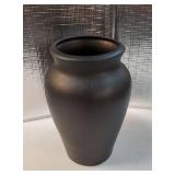 Ceramic Black Vase Home Decor, Flower Vases for Centerpieces, Vintage Farmhouse Vases for Home Decor or Gift, Rustic Vase Decor, Size 9 - Retail: $30"