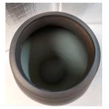 Ceramic Black Vase Home Decor, Flower Vases for Centerpieces, Vintage Farmhouse Vases for Home Decor or Gift, Rustic Vase Decor, Size 9 - Retail: $30"