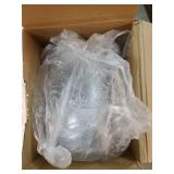 6 Pcs Plastic Candy and Cookie Jar with Lids Decorative Apothecary Jars Candy Buffet Containers Clear Airtight Food Storage Canister Home Decoration(30/42/64 oz, Classic, Stylish) - Retail: $44