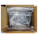 2 Pack Stackable Storage Drawers, Plastic Organizers Bins, Drawers Storage with Handles and Movable Dividers for Organization and Storage in Fridge, Bathroom, Pantry, Kitchen Cabinets, Under Sink - Re