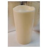 6 x 12" Extra Large Outdoor Waterproof Candle with Auto 6-Hour Timer, Ivory Plastic Made, Long Last for Half A Year - Retail: $30"