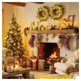 229ft 700 LED Christmas Lights Outdoor, Christmas Tree Lights Plug in, 8 Modes Twinkle String Lights for Outside Indoor Wedding Ceiling Room Home Yard Patio Porch Xmas Decor, Warm White - Retail: $38