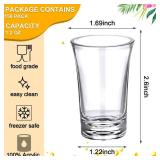150 Pcs 1.2oz Acrylic Shot Glasses Set with Heavy Base Plastic Clear Round Small Shot Glasses, Bulk for Party Cocktail Vodka Espressos Liqueurs Tequila and Desserts. COUNT UNKNOWN. - Retail: $50