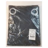 Pitch Black Solid Thermal Insulated Grommet Blackout Curtains/Drapes for Bedroom Window (2 Panels, 42 inches Wide by 63 inches Long, Black) - Retail: $30