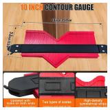 Laminate & Vinyl Flooring Installation Kit, Heavy Tapping Block, Pull Bar, Spacers, Contour Gauge, Rubber Mallet (7 in 1 Flooring Tools