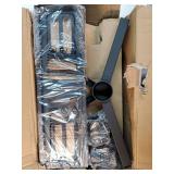 Universal TV Stand - Table Top TV Stand for 27-60 inch LCD LED TVs - 9 Level Height Adjustable TV Base Stand with Tempered Glass Base & Wire Management, VESA 400x400mm - Retail: $27