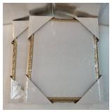 8x10 Picture Frame with Real Glass, Ornate Vintage 8 x 10 Photo Frames for Wall Decor or Tabletop Display, White and Gold, 2 Pack - Retail: $20
