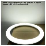 LED T9 Circline Light Bulb, 12 Inch LED Circular Ceiling Light, 18W 1900lm 5000K Daylight White, Replacement for 32W Circular Fluorescent Light Bulb(FC12T9), Ballast Bypass Required(12 inch-5000K) - R