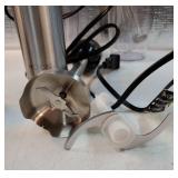 Immersion Blender Handheld, 1000W 12-Speed 5 in 1 Hand Mixer Stick Blender with 304 Stainless Steel Blade, Food Processor, Beaker, Egg Whisk&Milk Frother, Non-BPA, Smoothies PurÃ©e Baby Food. CUPS S