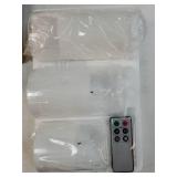 Clear Glass Flameless Candles with Remote Timer, Flickering Battery LED Pillar Candles Set of 3 - Retail: $27