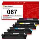 067 Toner Cartridge Set 4 Pack Compatible Replacement for Canon 067 Toner Cartridge Set for use with Color image CLASS MF650 LBP630 Series LBP632Cdw MF654Cdw MF653Cdw MF656Cdw MF652Cw Printer.  BLACK 