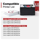 067 Toner Cartridge Set 4 Pack Compatible Replacement for Canon 067 Toner Cartridge Set for use with Color image CLASS MF650 LBP630 Series LBP632Cdw MF654Cdw MF653Cdw MF656Cdw MF652Cw Printer.  BLACK 