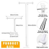 8 Pack Adjustable 11 in - 36.6 in High Metal Banner Holder Table Top Banner Display Poster Stand T Shaped Stand Desktop Business Poster Holder Advertising Display Sign Indoor Outdoor - Retail: $38
