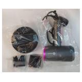 Professional Ionic Hair Dryer, Powerful 1800W Fast Drying Low Noise Blow Dryer with 2 Concentrator Nozzle 1 Diffuser Attachments for Home Salon Travel - Retail: $28