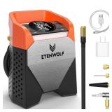 Zephyr S5 Heavy-Duty Tire Inflator Portable Air Compressor, 160PSI &15600mAh Cordless Air Pump with LED Light for Car Tires, Bike, Motorcycle, Balls, Pickups (Vivid Orange) - Retail: $110