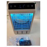 Portable Air Conditioners with Display, 1000ml Mini Air Conditioner 4-in-1 Air Cooler Remote Humidifier Mini AC with Dual Spray & 7 Colors Light, 4 Speeds Timing Personal Air Conditioner Cooling Fan -