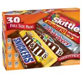 Mars Candy Variety Pack - 30 Full Size Bars - RETAIL $33
