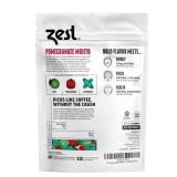 Zest Energy Green Tea Pomegranate Mojito High Caffeine Tea Bags for Focus & Morning Energy Natural Caffeinated Tea with 135mg Caffeine Coffee Substitute 20Ct Pack, Non-GMO & Keto Friendly