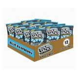 12Pack 5 oz Sour Jacks Blue Raspberry Sour Wedges Candy