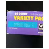 Fruit Roll-Ups, Fruit by the Foot, Gushers 16 Count Variety Pack