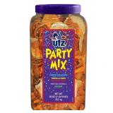 UTZ PARTY MIX CRUNCHY CURLS, TORTILLA CHIPS, BBQ CORN CHIPS, PRETZEL WHEELS, NACHOS 26 Oz