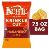 Kettle Brand Potato Chips  Krinkle Cut  Habanero Lime Kettle Chips  7.5 oz