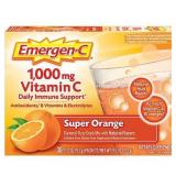 Emergen-C 1000Mg Vitamin C Powder for Immune Support Super Orange - 30 Ct
